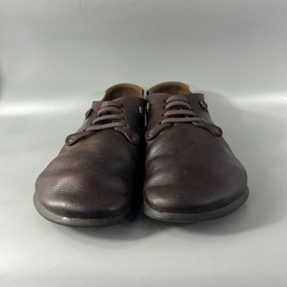 Birkenstock Alabama Brown Oils Leather Closed Toe Shoes, Size 45 main image 12